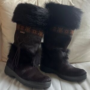 Pristine Vintage Made in Italy Tecnica Fur Winter Boots